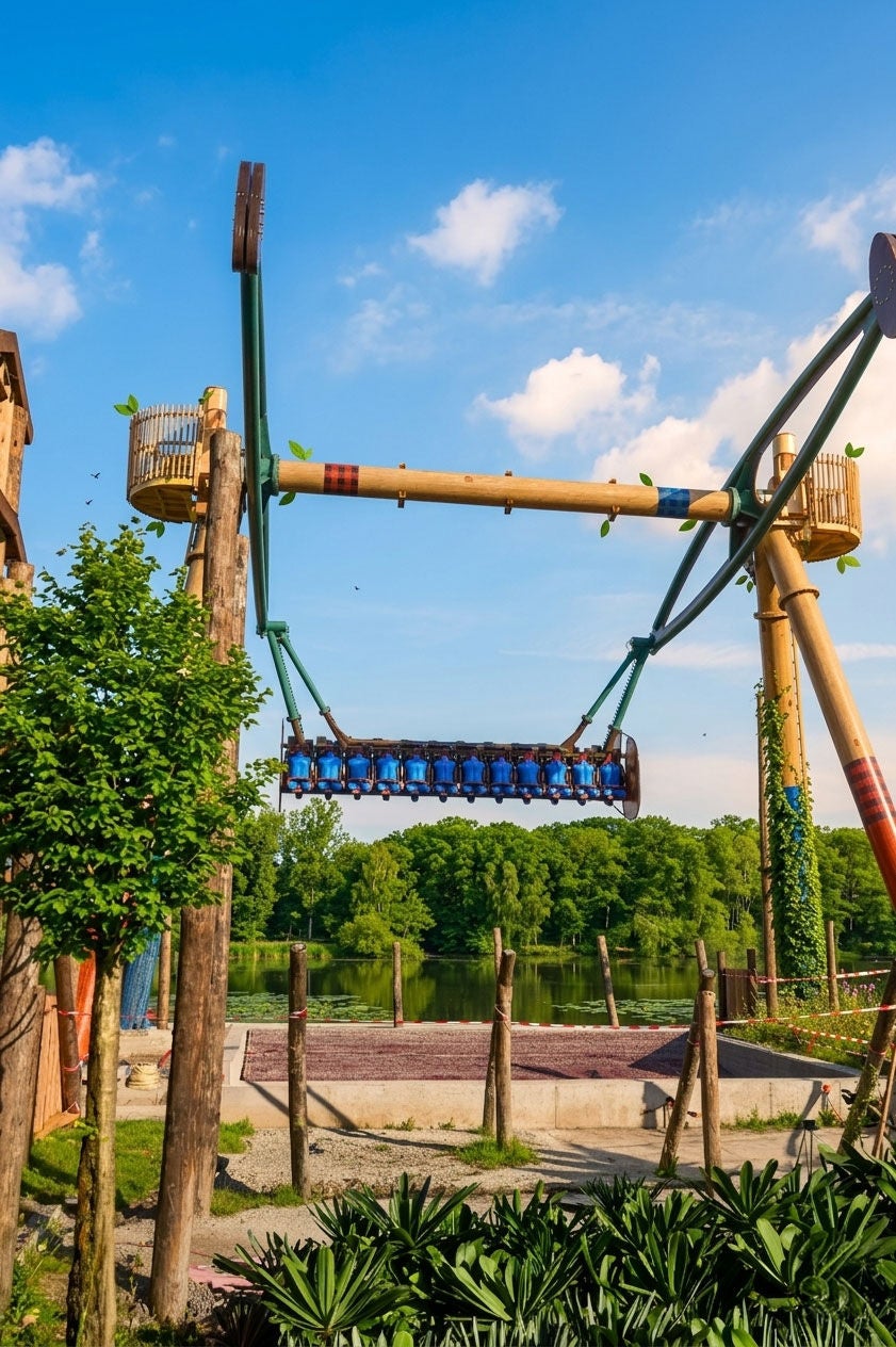 Seesaw Swing voor de Bellewaarde vijver.