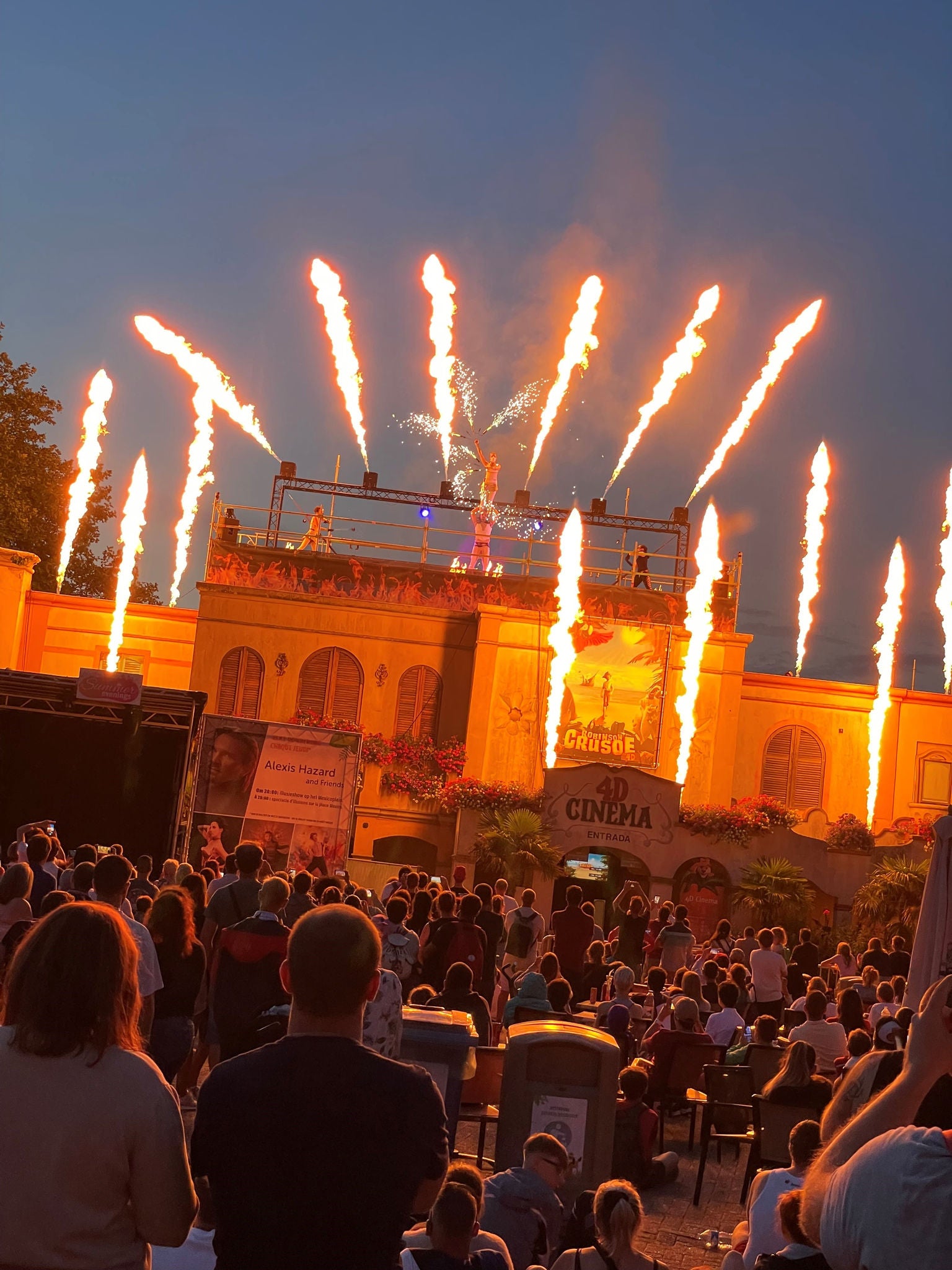 Summer Evenings vuurshow Mexico.