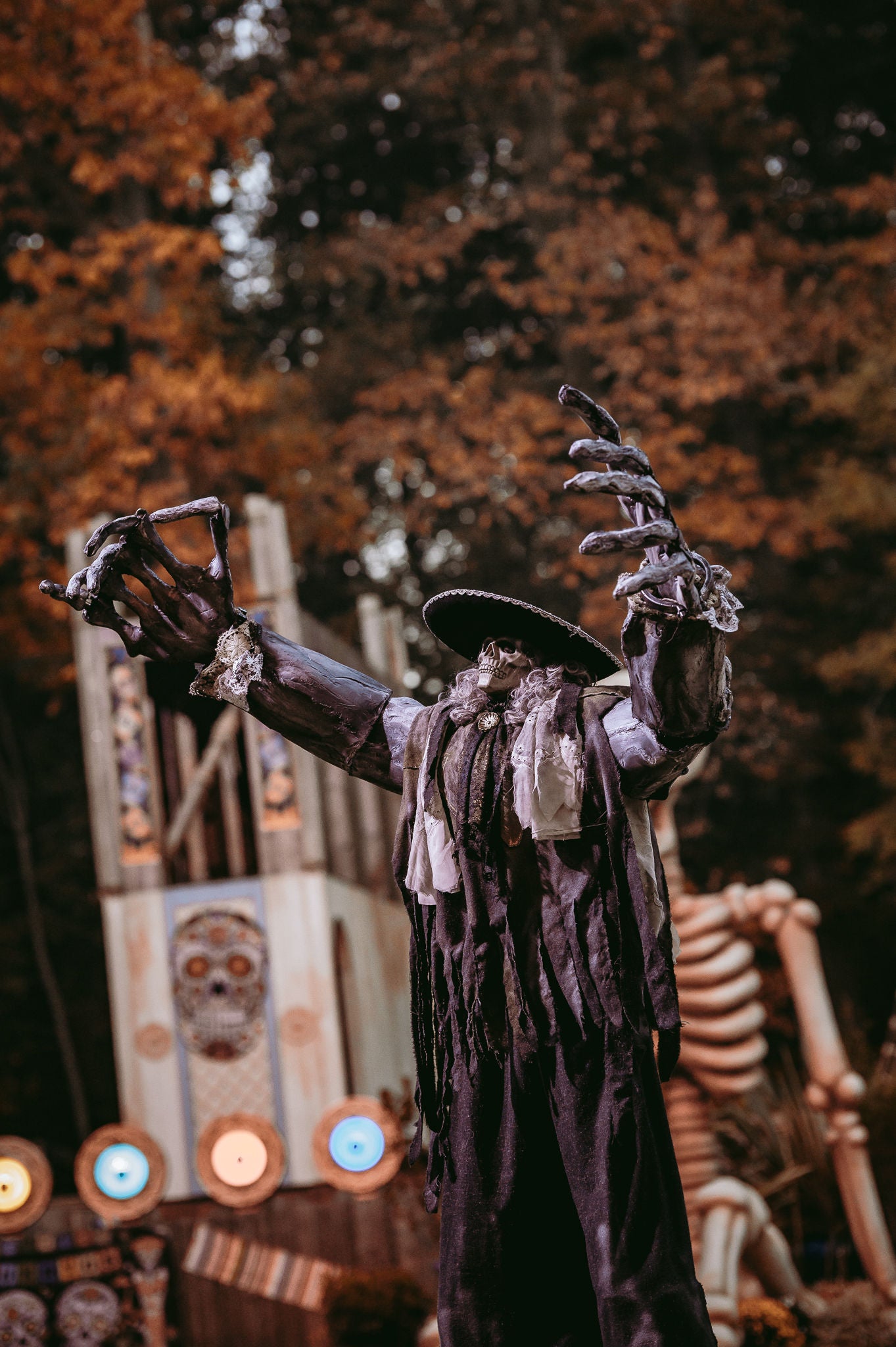 Duistere god Zacchola tijdens El Portal De Los Muertos.