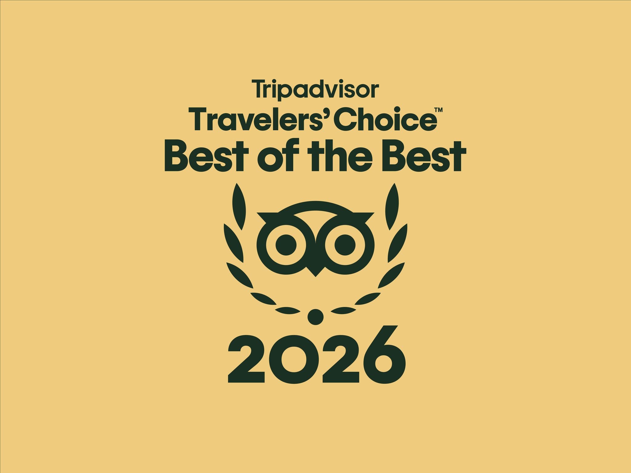 Tripadvisor Travelers' Choice Awards 2026: Best of the Best.